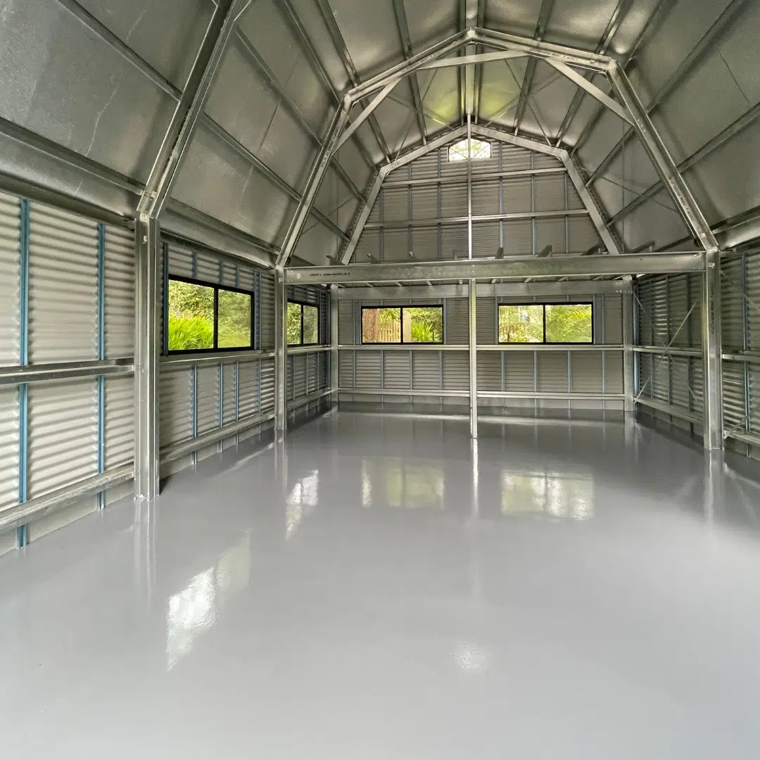 Epoxy Flooring Shed