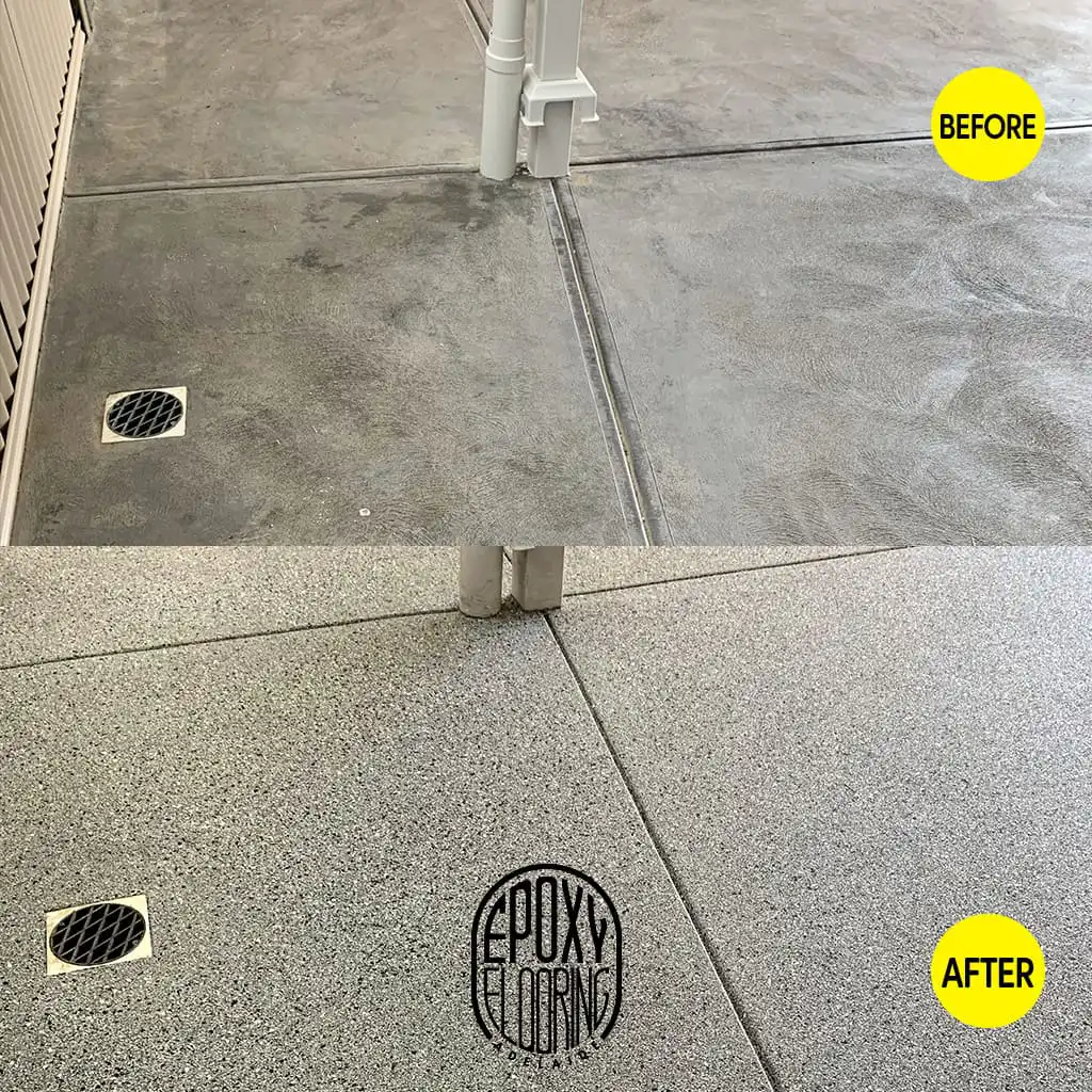 Epoxy floor patio area Adelaide
