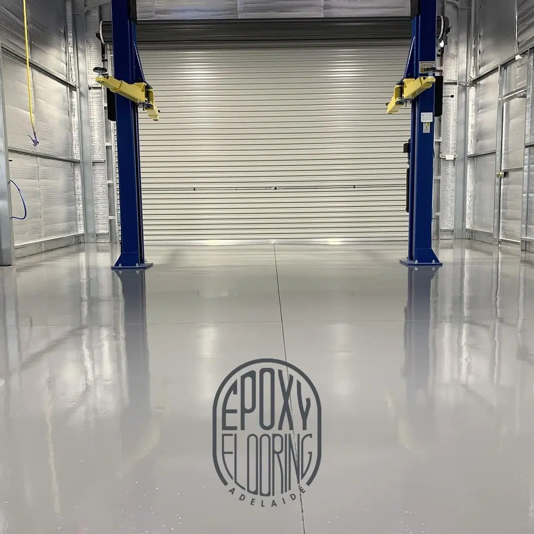 Epoxy flooring car garage and shed