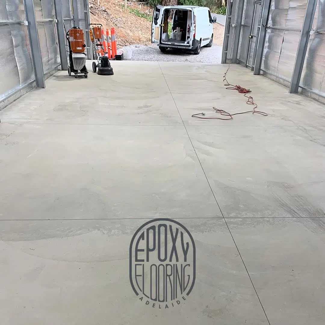 Large garage new flooring Adelaide