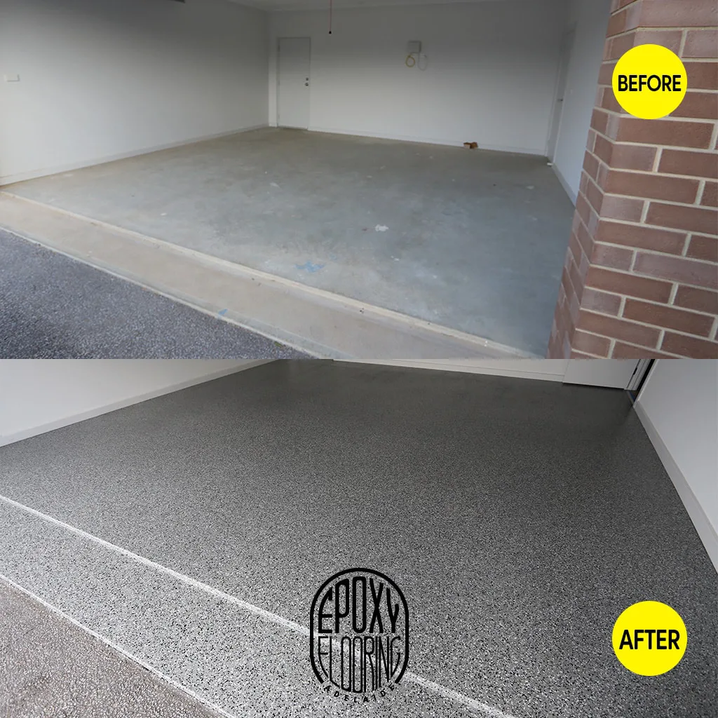 ePoxy Garage Before and After in Adelaide