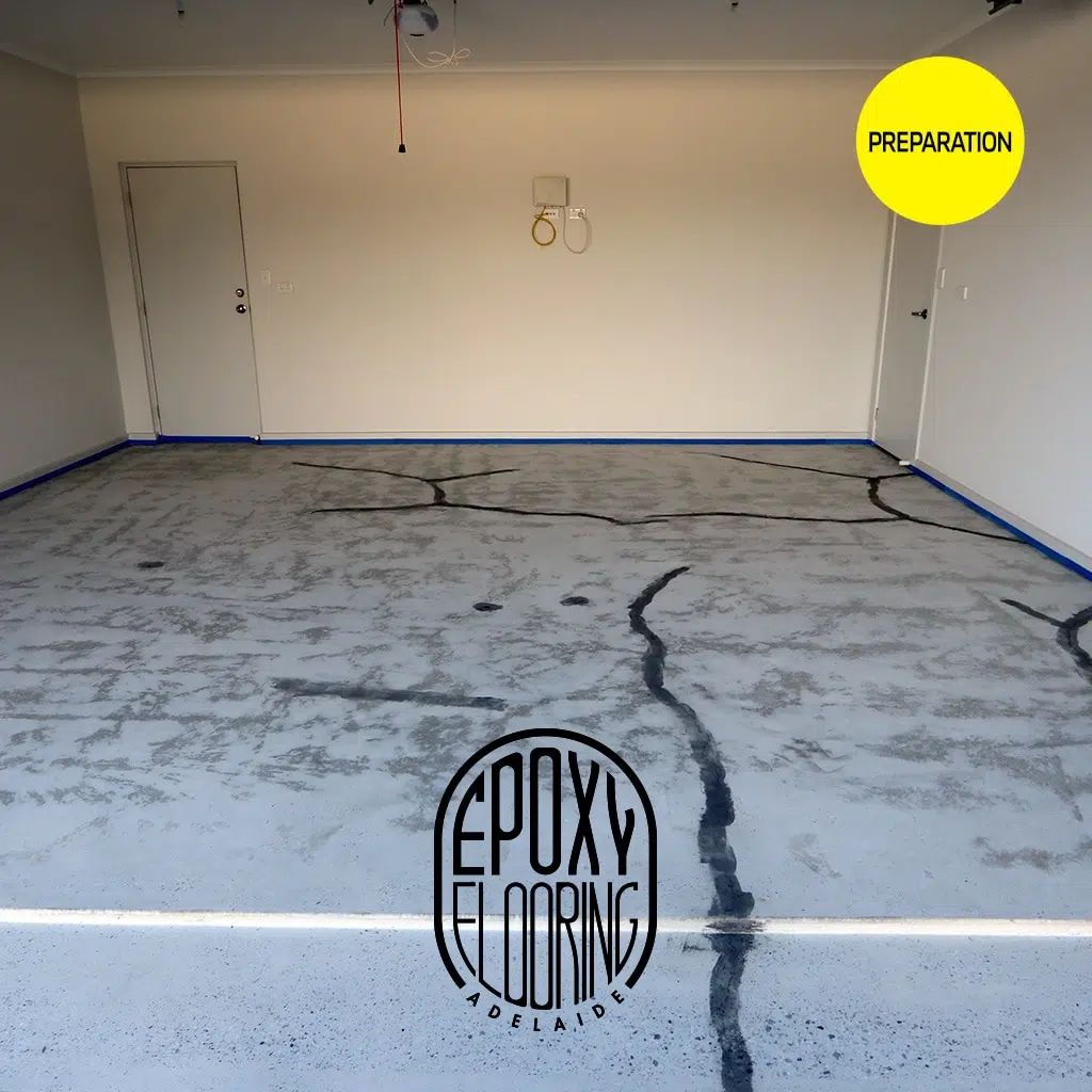 ePoxy floor preparation garage