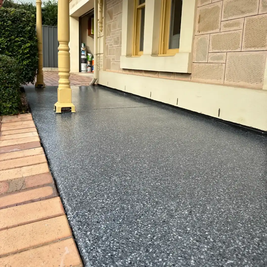 side alley epoxy flooring